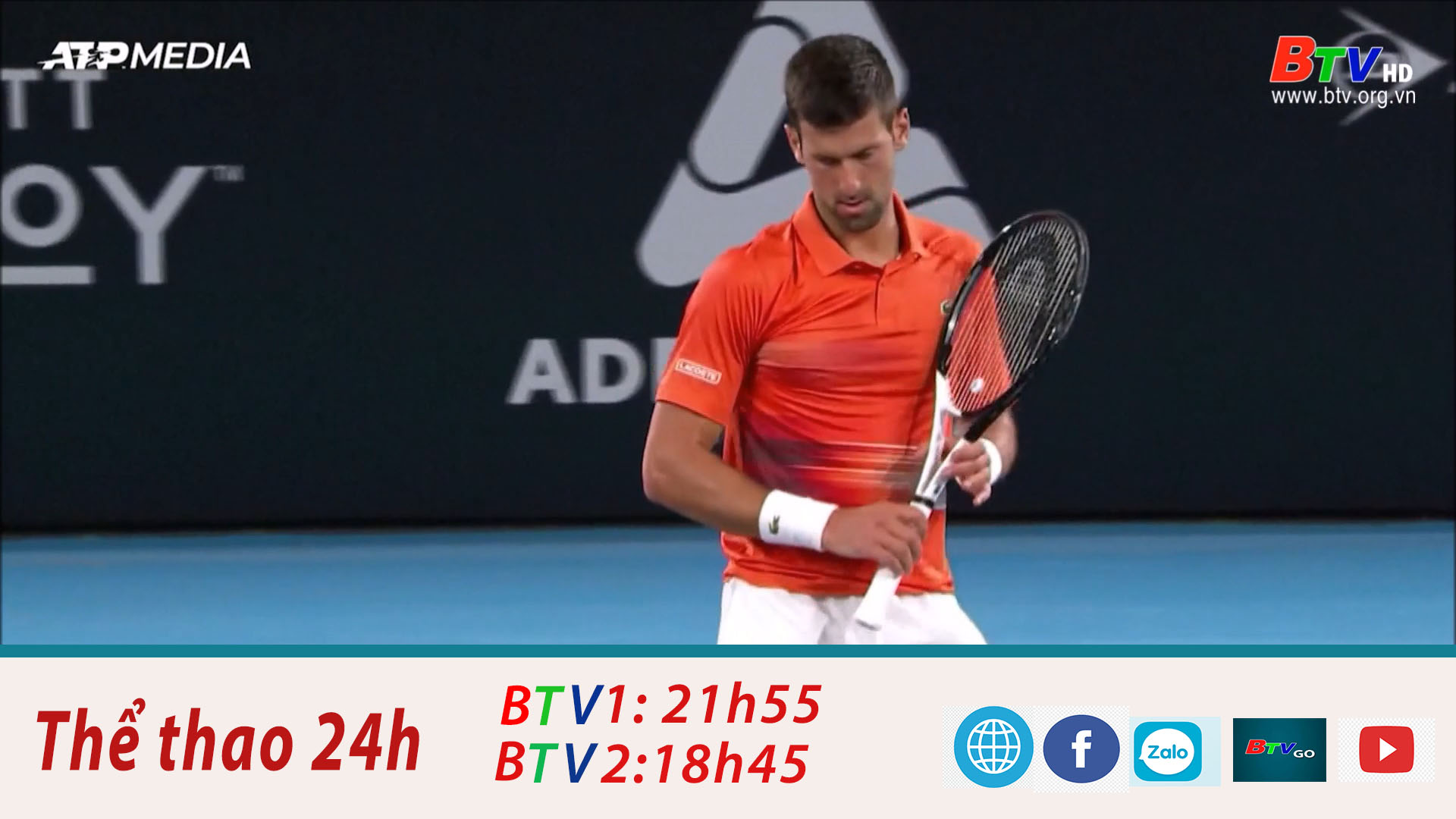 Novak Djokovic vào bán kết giải Adelaide International 1